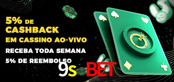 Promoções do cassino ao Vivo 9s bet